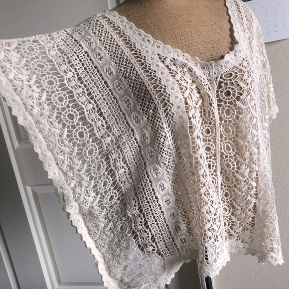 SOLD NWOT Love Stitch Knit Crochet Top L - Picture 3 of 6